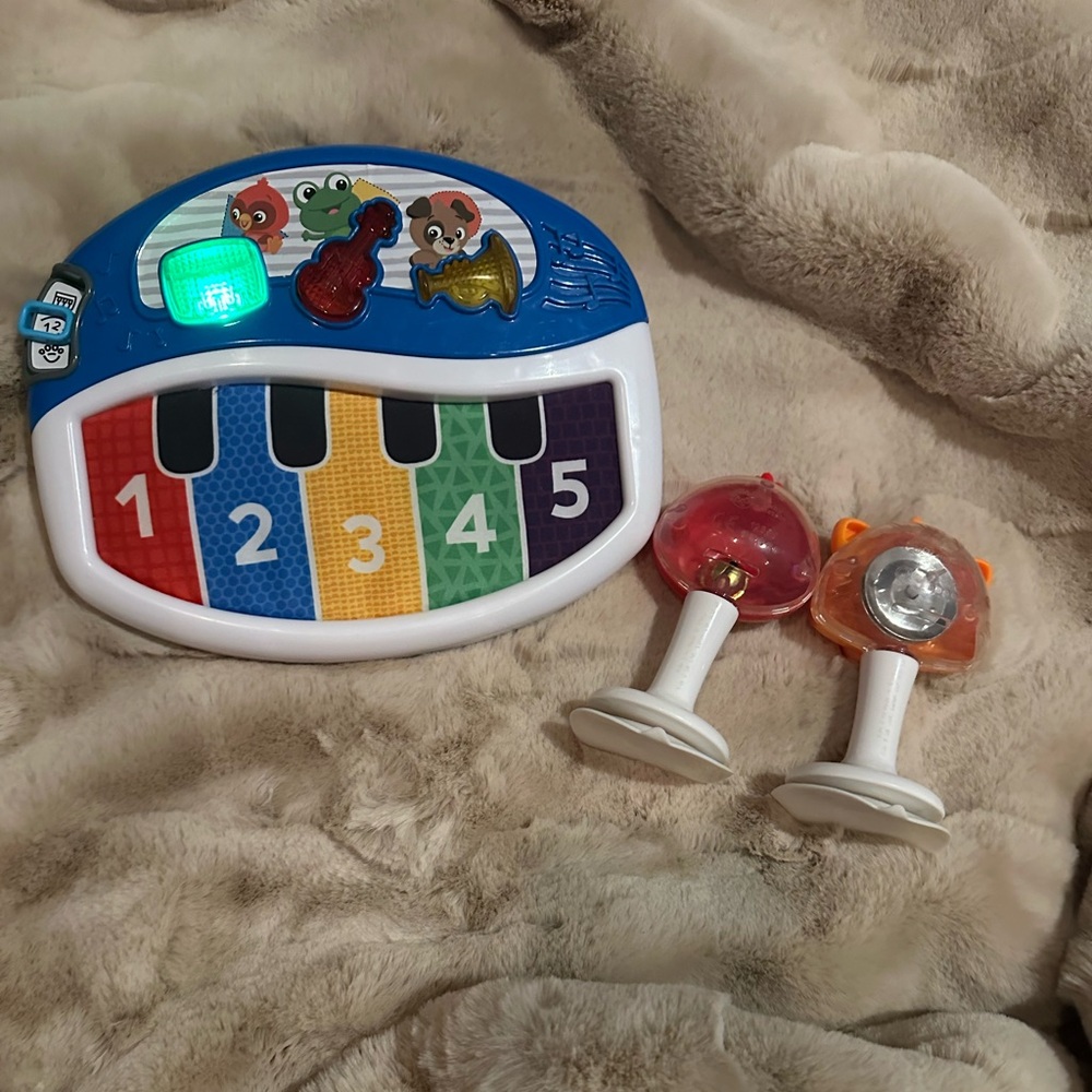 Music baby Einstein piano toy and rattles